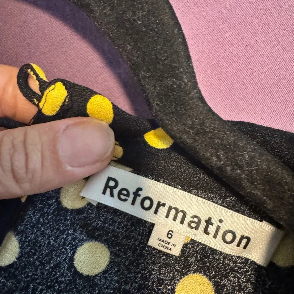 Reformation Adelina Dress Sz 6 - Picture 6 of 6